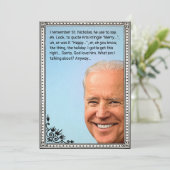  Biden Holiday-kaart Feestdagenkaart (Staand voorkant)