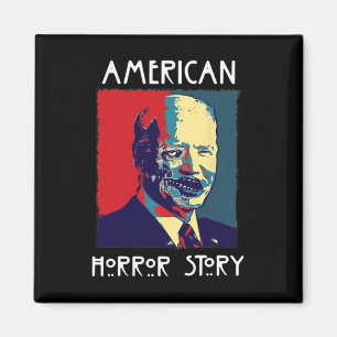 Biden Horror American Zombie Story Halloween Retro Magneet
