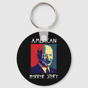 Biden Horror American Zombie Story Halloween Retro Sleutelhanger