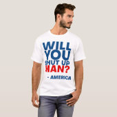 Biden - Hou je kop met man T-shirt (Voorkant volledig)