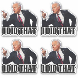 Biden I deed dat grappige anti-joe Biden Sticker