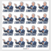 Biden I deed dat grappige antijoe Biden-gaspomp Sticker (Vel)