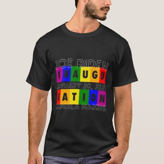 Biden Inauguration Day LGBT T-shirt (Voorkant)