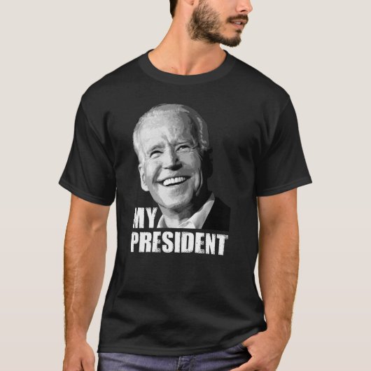 Biden is mijn president, Biden won, trump verloren T-shirt (Voorkant)