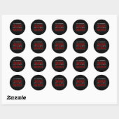 Biden Kamala Harris 2020 Kerst Ronde Sticker (Vel)
