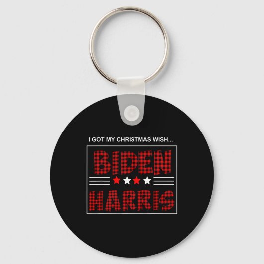 Biden Kamala Harris 2020 Kerst Sleutelhanger (Voorkant)