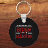 Biden Kamala Harris 2020 Kerst Sleutelhanger (Voorkant)