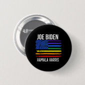Biden Kamala Harris 2020 Rainbow US Flag LGBT Elec Ronde Button 5,7 Cm (Voorkant /achterkant)