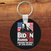 Biden Kamala Harris 2020 Voor Mannen Vrouwen Dames Sleutelhanger (Voorkant)