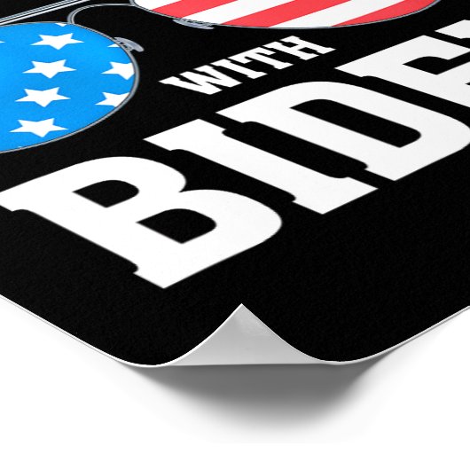 Biden Kamala Harris 2024 - Ridin' With - Liberaal Poster (Hoek)