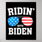Biden Kamala Harris 2024 - Ridin' With - Liberaal Poster (Voorkant)