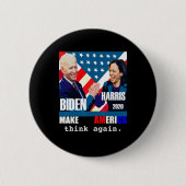 Biden Kamala Harris Ronde Button 5,7 Cm (Voorkant)