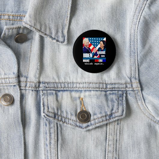 Biden Kamala Harris Ronde Button 5,7 Cm (In situ)