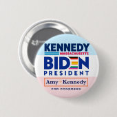 Biden - Kennedy Coattails Ronde Button 5,7 Cm (Voorkant /achterkant)