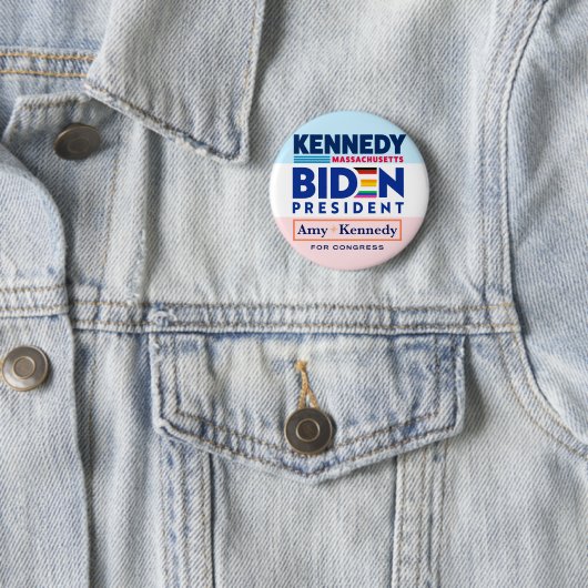 Biden - Kennedy Coattails Ronde Button 5,7 Cm (In situ)