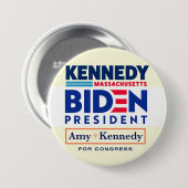 Biden - Kennedy Coattails Ronde Button 7,6 Cm (Voorkant /achterkant)