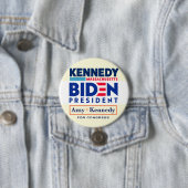 Biden - Kennedy Coattails Ronde Button 7,6 Cm (In situ)
