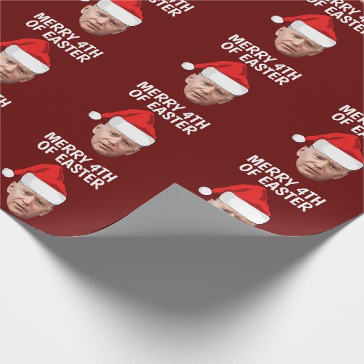 BIDEN KERSTFEEST VROLIJK 4E PASEN INPAKPAPIER (Hoek)