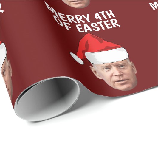 BIDEN KERSTFEEST VROLIJK 4E PASEN INPAKPAPIER (Rol Hoek)