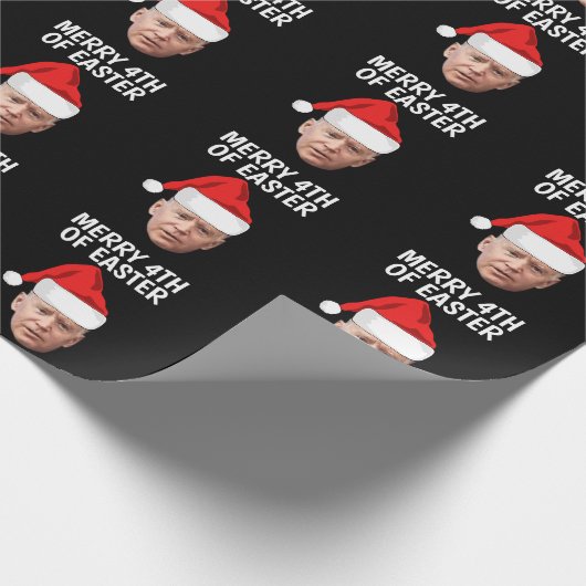 BIDEN KERSTFEEST VROLIJK 4E PASEN INPAKPAPIER (Hoek)