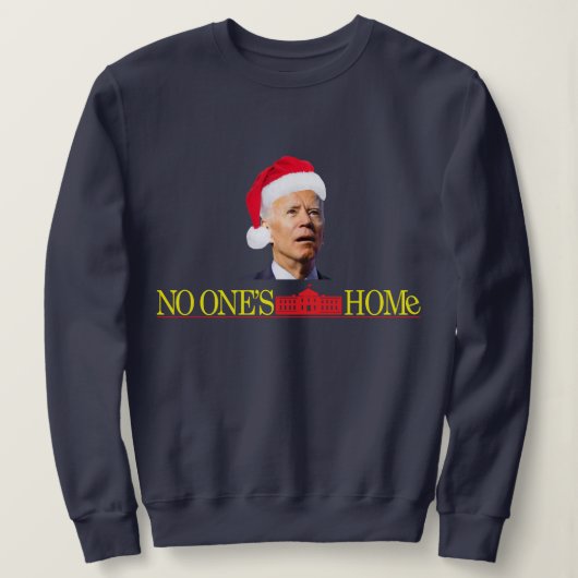 Biden Kerstmis Funny Sweatshirt Home Alone (Design voorkant)