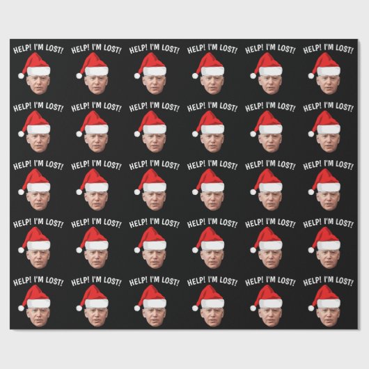 BIDEN KERSTMIS GRAPPIG VERLOREN INPAKPAPIER (Vlak)