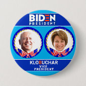 Biden/Klobuchar 2020 Ronde Button 7,6 Cm (Voorkant)
