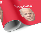 BIDEN LAAT BRANDON CHRISTMAS WRAPPING PAPER GAAN CADEAUPAPIER (Rol Hoek)
