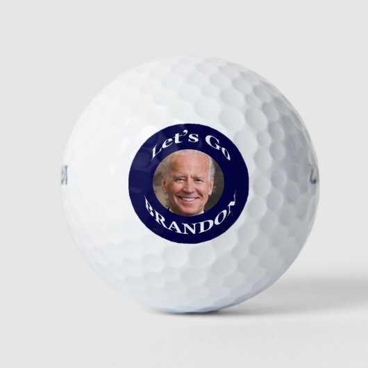 Biden Let's Go Brandon Golf Balls Golfballen (Voorkant)