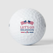 Biden Let's Go Brandon USA Stars Flag Golfballen (Voorkant)