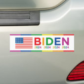 Biden LGBT 2024 Bumpersticker (Op auto)