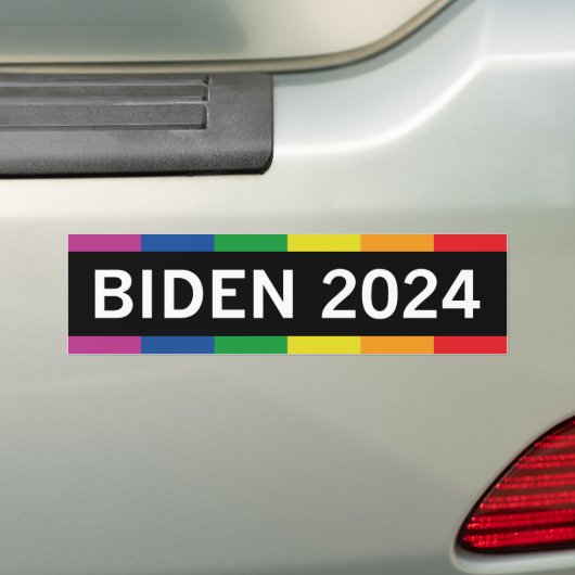 Biden LGBT 2024 Bumpersticker (Op auto)