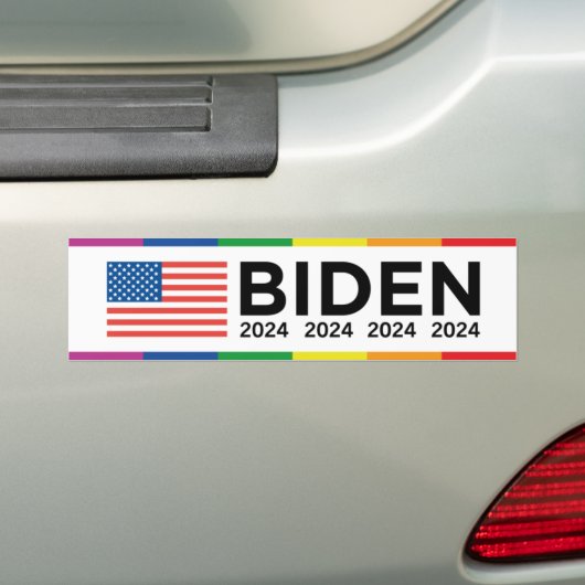 Biden LGBT 2024 Bumpersticker (Op auto)