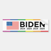 Biden LGBT 2024 Bumpersticker (Voorkant)