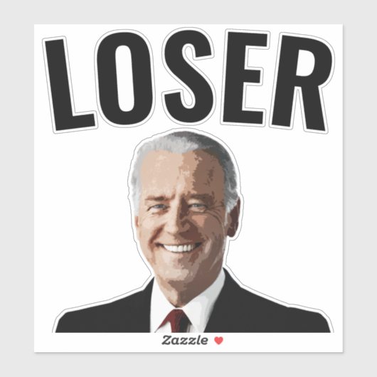BIDEN LOSER DIE STYLE DECAL STICKKKERS KUNNEN VERL STICKER (Vel)