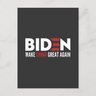 biden maak China weer geweldig Briefkaart
