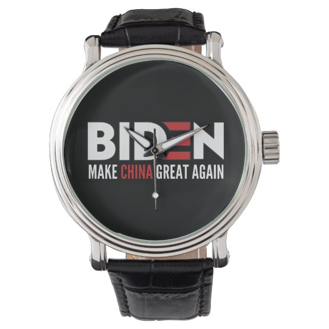 biden maak China weer geweldig Horloge (Voorkant)