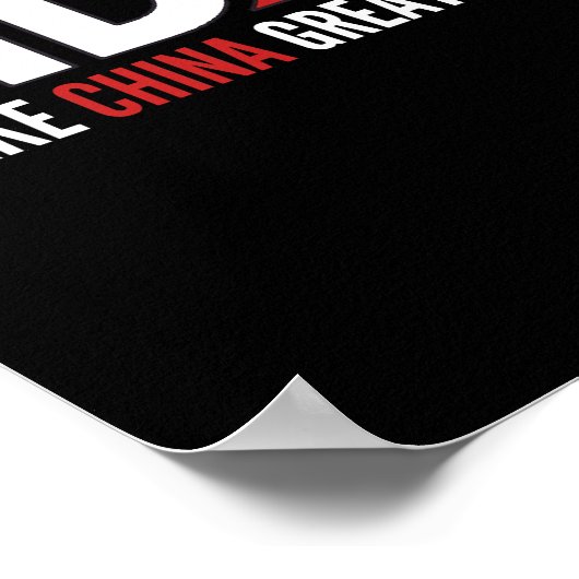 biden maak China weer geweldig Poster (Hoek)