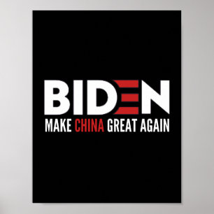 biden maak China weer geweldig Poster
