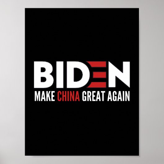biden maak China weer geweldig Poster (Voorkant)