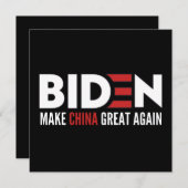 biden maak China weer geweldig Save The Date (Voorkant / Achterkant)