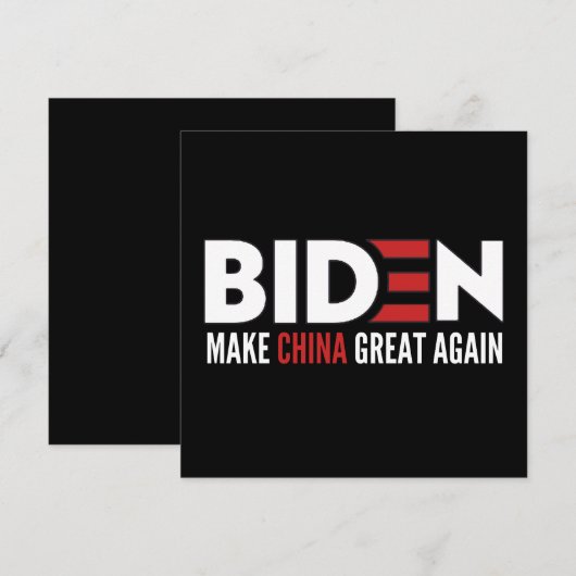 biden maak China weer geweldig Save The Date (Voorkant / Achterkant)