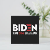 biden maak China weer geweldig Save The Date (Staand voorkant)
