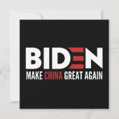 biden maak China weer geweldig Save The Date (Voorkant)