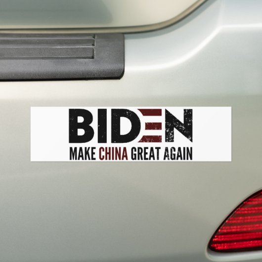 Biden maakt China weer geweldig Bumpersticker (Op auto)