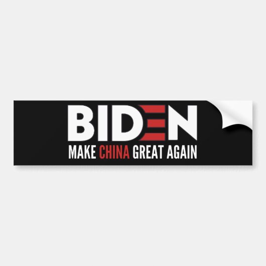 Biden maakt China weer geweldig Bumpersticker (Voorkant)