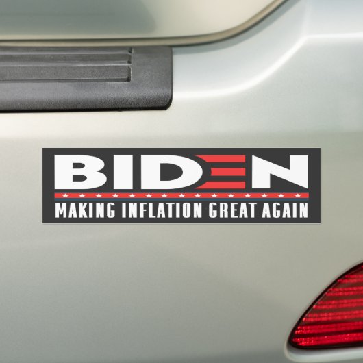 Biden maakt inflatie weer geweldig tegen Joe Biden Bumpersticker (Op auto)