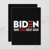 biden Make China Great Again Save The Date (Voorkant / Achterkant)