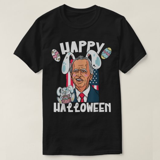 Biden met paasbunny Ears T-shirt (Design voorkant)