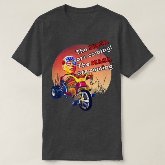 Biden Midnight Ride MAGA wordt volwassen kostuum T-shirt (Design voorkant)